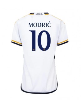 Ženski Nogometna dresi replika Real Madrid Luka Modric #10 Domači 2023-24 Kratek rokav